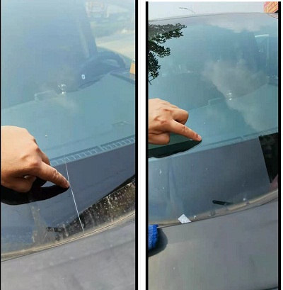 汽车玻璃裂痕很长可以修复吗